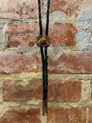Bronze Framed Horse Bolo Tie