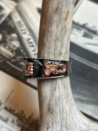 Skull Engraved Biker Ring