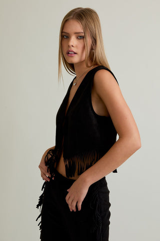 I Never Lie Fringe Vest