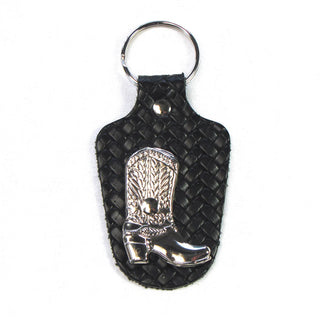 Boot Concho Leather Key Chain
