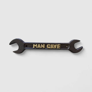 Cast Iron Man Cave Plaque