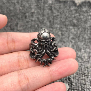 Octopus Stainless Steel Biker Ring