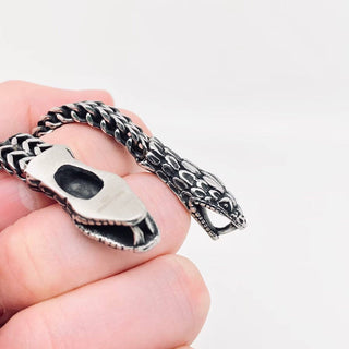 Punk Style Double Snake Head Men's Chain Necklace - MJ