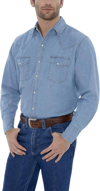 Ely Cattleman Washed Denim Shirt