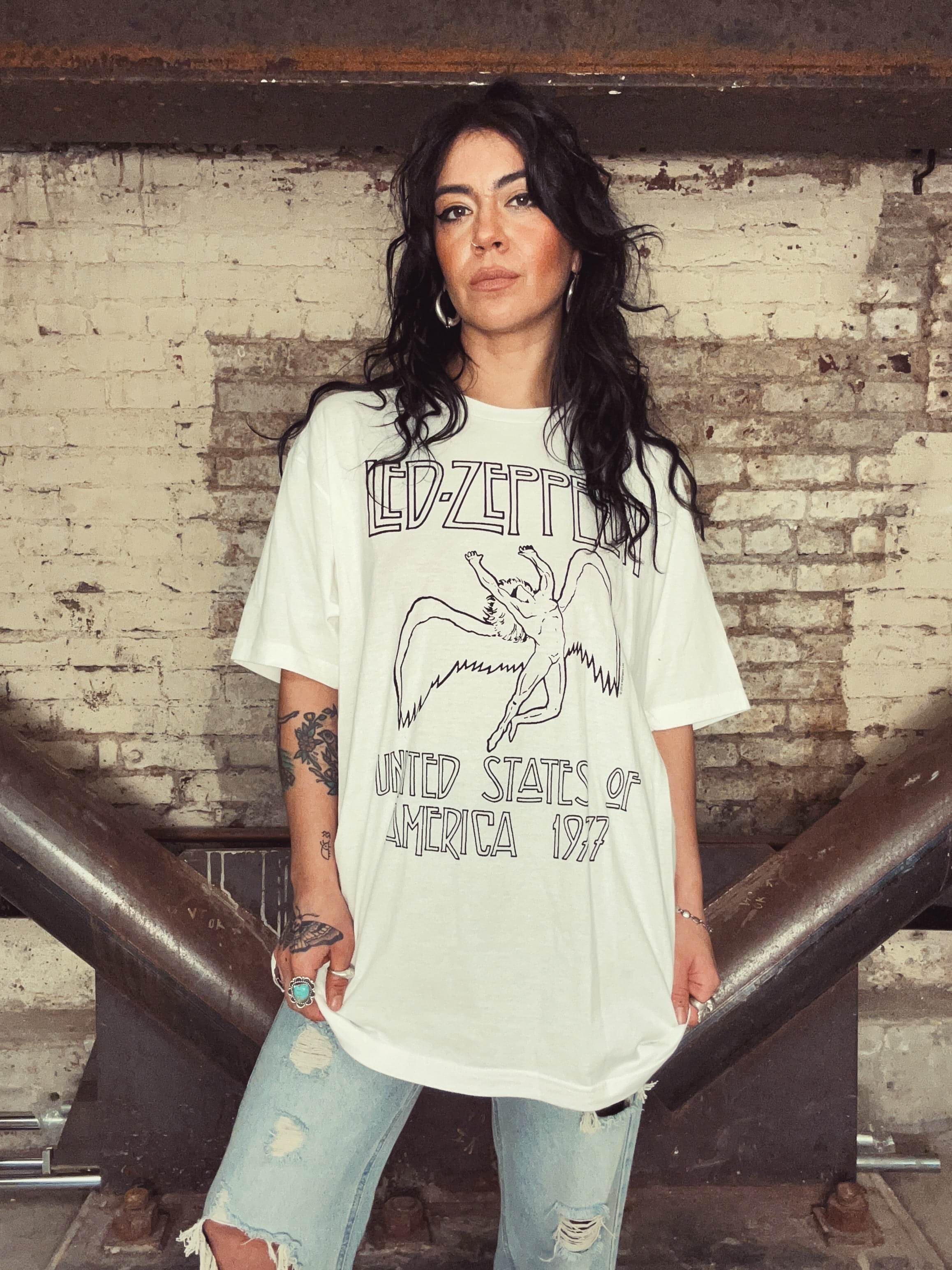Led zeppelin fallen angel t shirt online
