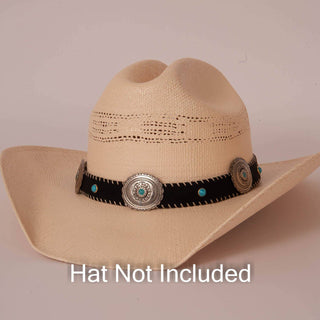 Twilight leather cowboy hat band