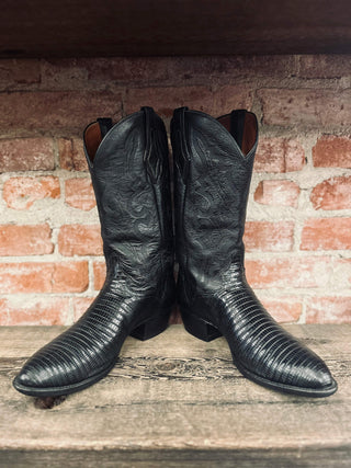 El Dorado Teju Lizard Cowboy Boots Men's Size 11.5