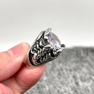 Scorpion Stone Biker Ring