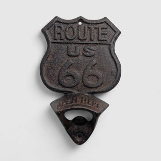 Route 66 Cast Iron Bottle Opener