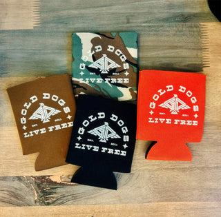 Gold Dogs Can Koozie