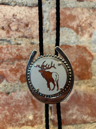 In The Rut Elk Bolo Tie
