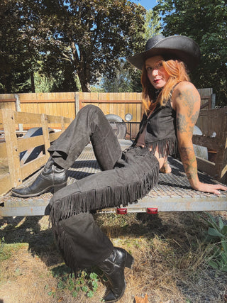 I Never Lie Fringe Pants