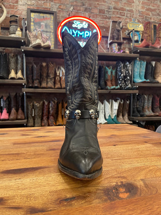 Skull Nickel Boot Harness Chain