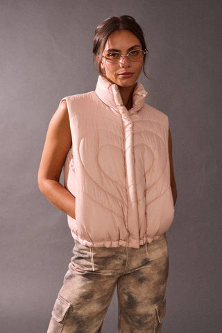 I Love It Heart Puffer Vest