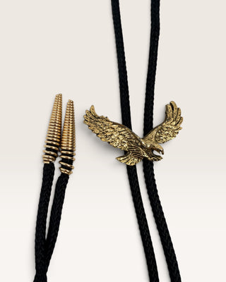 Brass Eagle Bolo Tie