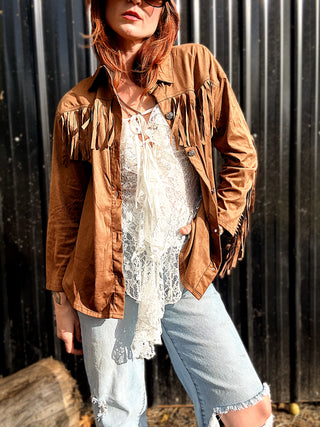 Wish You Didn't Know Fringe Shacket