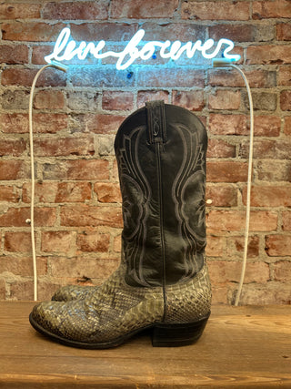 Tony Lama Genuine Snake Men's Cowboy Boots Size 10.5