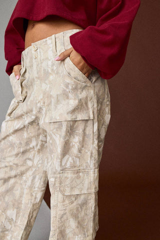 Hideaway Wide Leg Camo Cargo Pants