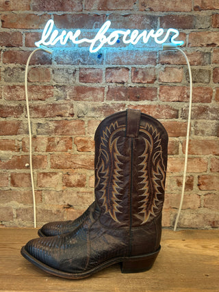 Tony Lama Genuine Lizard Men’s Cowboy Boots Size 11 wide
