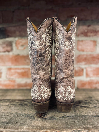 Vintage Corral Teen Cowboy Boots W Sz 5