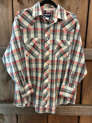 Vintage Men’s Wrangler Snap Up Shirt L