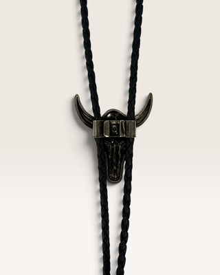 Bedazzled Steer Skull Bolo Tie