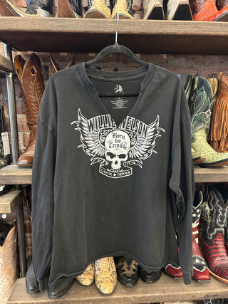 Chop Shop Willie Nelson Born for Trouble T-shirt
