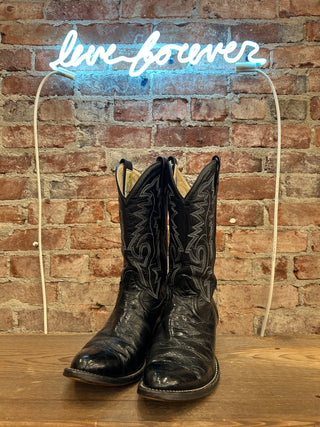 Montana Eel Skin Men’s Cowboy Boots Size 9.5/Women’s size 11