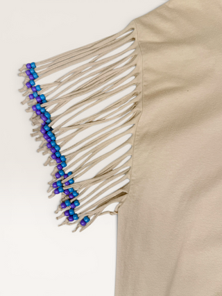 Beaded Fringe Chop Shop T-Shirt