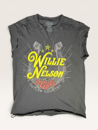 Willie Nelson Chop Shop Distressed T-Shirt