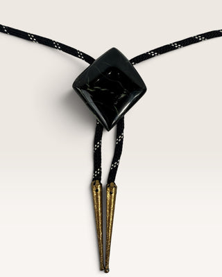 Black Jasper Bolo Tie
