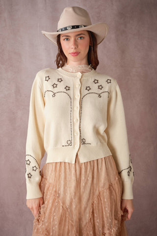 Dolly Beaded Knit Cardigan