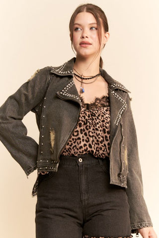 Silver Bullet Studded Moto Jacket