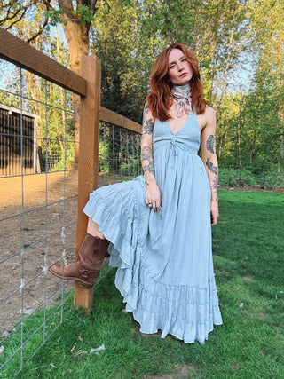 Sunday Halter Maxi Dress