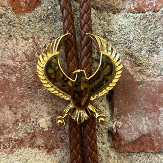 Eagle With Stone Inlay Bolo Tie