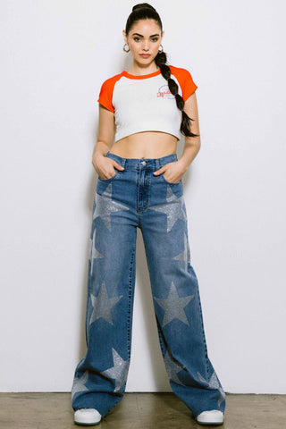 Ziggy Star Rhinestone Pants