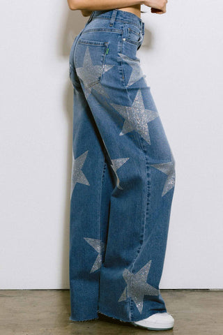 Ziggy Star Rhinestone Pants