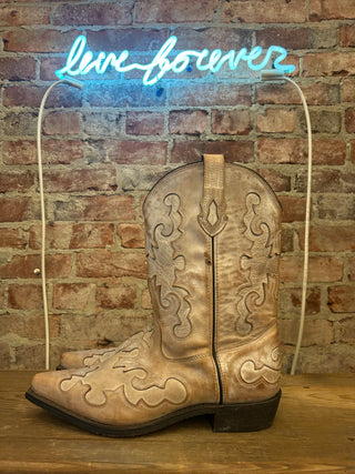 Rockin’ Country Men's Cowboy Boots Size 10.5/ Women’s 12