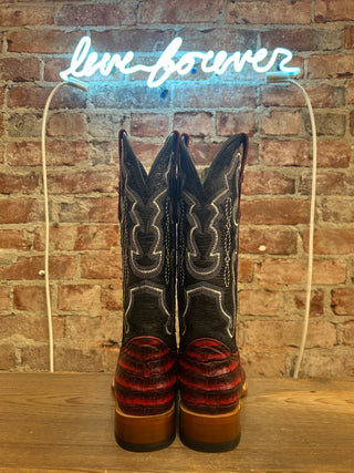 Tanner Mark Caiman Belly Women's Cowboy Boots Size 9