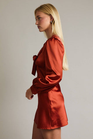 Heart Like Mine Satin Mini Dress