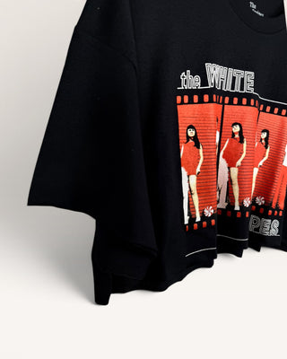 White Stripes Simple Chop Shop Crop Top