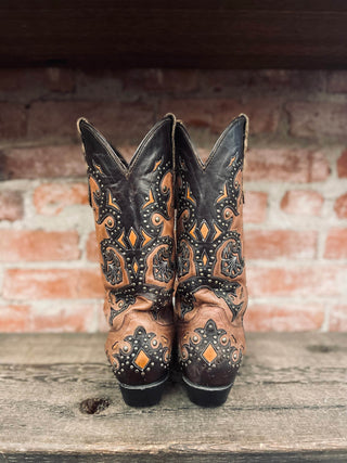 Vintage Pecos Belle Cowboy Boots W Sz 8