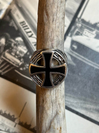 Iron Cross Biker Ring