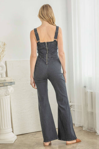 Might As Well Be Me Denim Jumpsuit