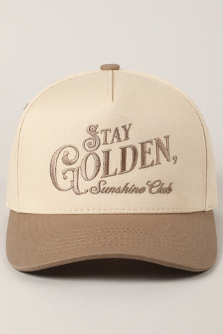 Stay Golden Two Tone Trucker Hat