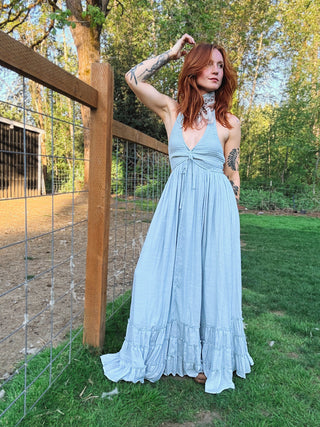 Sunday Halter Maxi Dress