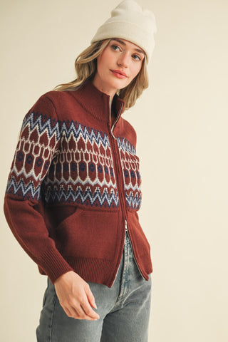 Winchester Zip Up Sweater