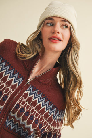 Winchester Zip Up Sweater