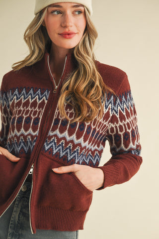 Winchester Zip Up Sweater