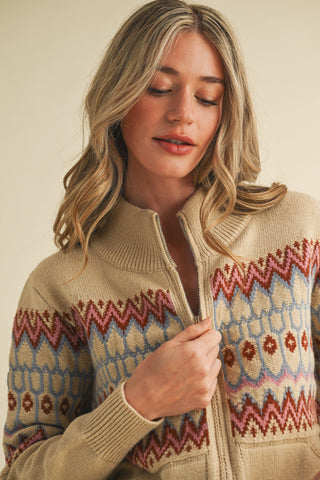 Winchester Zip Up Sweater